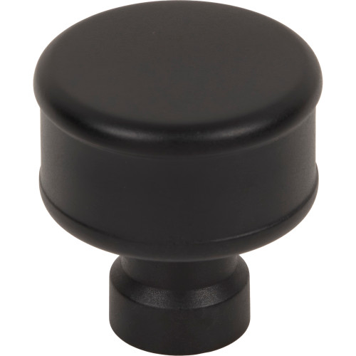 Top Knobs, Pemberton, Lavington, 1 1/4" Round Knob, Flat Black