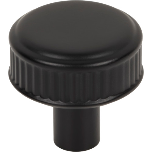 Top Knobs, Pemberton, Elland, 1 1/4" Round Knob, Flat Black