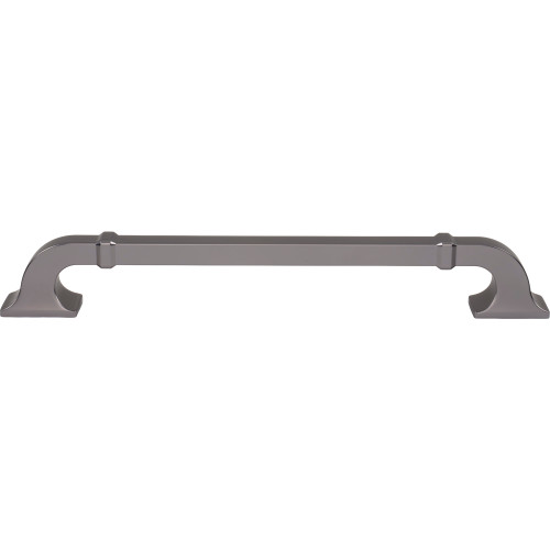 Top Knobs, Pemberton, Califon, 12" (305mm) Curved Appliance Pull, Ash Gray