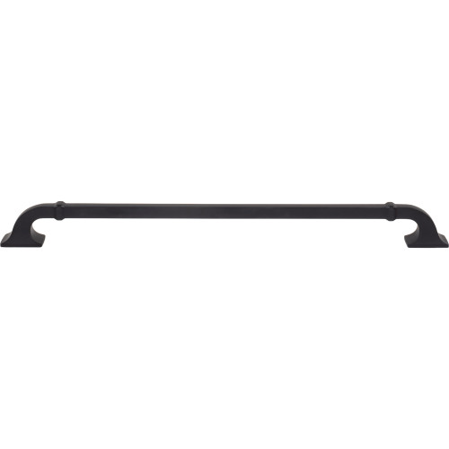 Top Knobs, Pemberton, Califon, 12" (305mm) Curved Pull, Flat Black