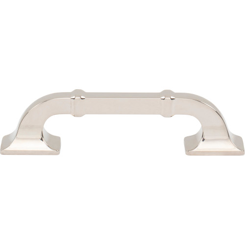 Top Knobs, Pemberton, Califon, 3 3/4" (96mm) Curved Pull, Polished Nickel