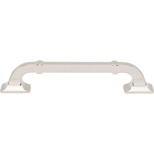 Top Knobs, Pemberton, Califon, 5 1/16" (128mm) Curved Pull, Polished Nickel