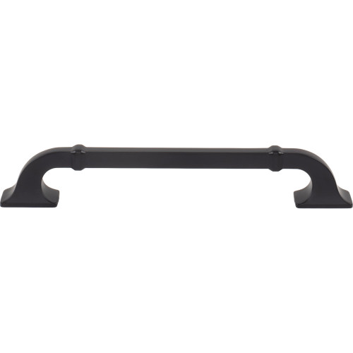 Top Knobs, Pemberton, Califon, 6 5/16" (160mm) Curved Pull, Flat Black