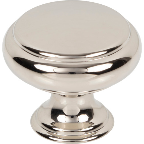 Top Knobs, Pemberton, Bayridge, 1 1/4" Round Knob, Polished Nickel