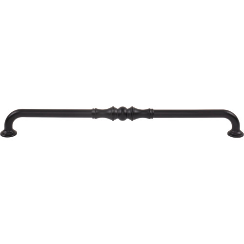 Top Knobs, Pemberton, Bayridge, 12" (305mm) Curved Pull, Flat Black