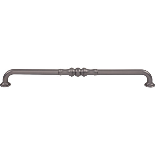 Top Knobs, Pemberton, Bayridge, 18" Curved Appliance Pull, Ash Gray