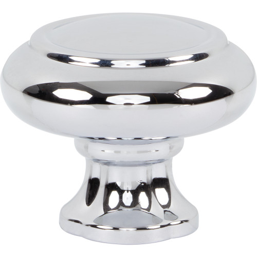 Atlas Homewares, Lanehurst, 1 1/4" (32mm) Round Knob, Polished Chrome