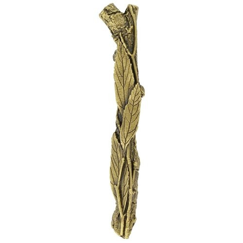 Notting Hill, Woodland, Leafy Branch, 3" Pull, Antique Brass, Left side