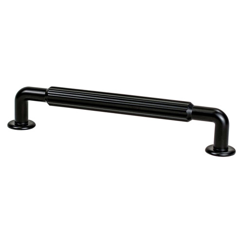 Berenson, Cannelee, 6 5/16" (160mm) Straight Pull, Matte Black