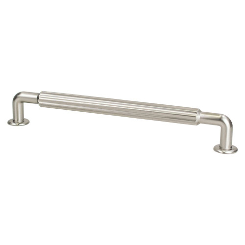 Berenson, Cannelee, 8 13/16" (224mm) Straight Pull, Brushed Nickel