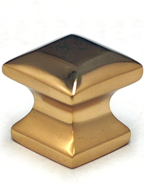 Cal Crystal, Vintage Brass, 3/4" Mission Knob, Polished Brass