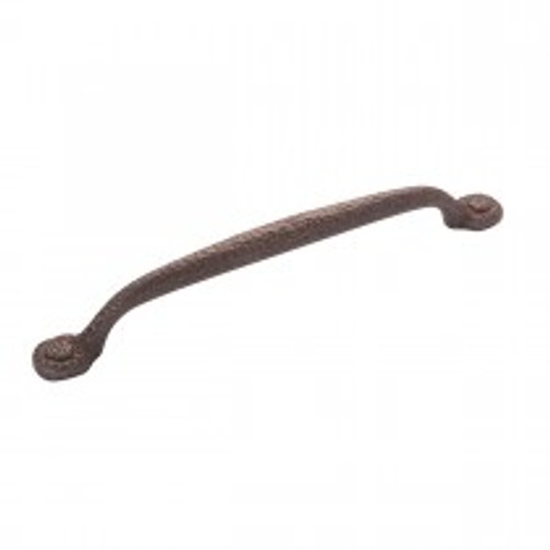 Belwith Hickory, Refined Rustic, 7 9/16" (192mm) Straight Pull, Rustic Iron