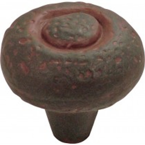 Belwith Hickory, Refined Rustic, 1 1/2" Round Knob, Rustic Iron