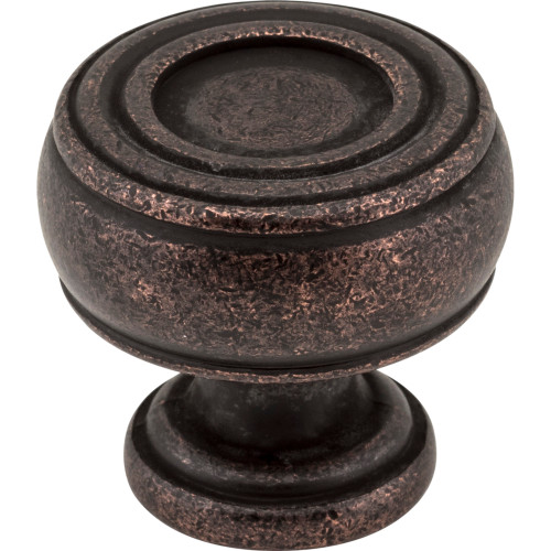 Jeffrey Alexander, Bremen 2, 1 3/16" Round Knob, Distressed Oil Rubbed Bronze