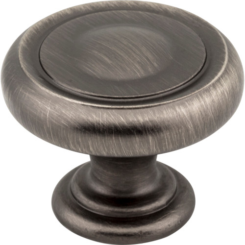 Jeffrey Alexander, Bremen 1, 1 1/4" Round Knob, Brushed Pewter