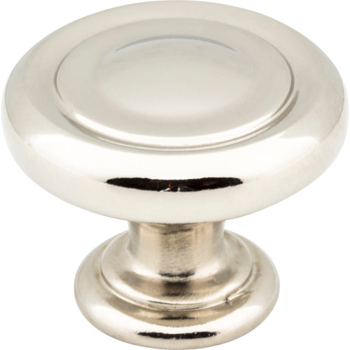 Jeffrey Alexander, Bremen 1, 1 1/4" Round Knob, Polished Nickel