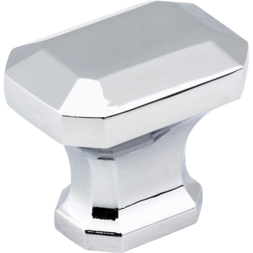 Jeffrey Alexander, Ella, 1 1/4" Rectangle Knob, Polished Chrome