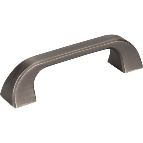 Jeffrey Alexander, Marlo, 3 3/4" (96mm) Curved Pull, Brushed Pewter