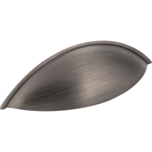 Jeffrey Alexander, Bordeaux, 3 3/4" (96mm) Cup Pull, Brushed Pewter