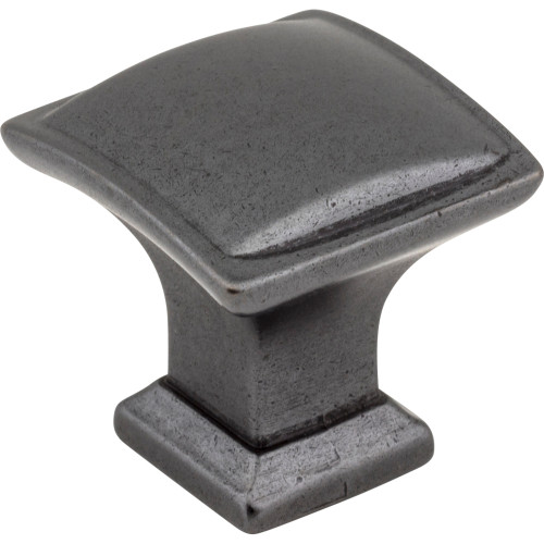 Jeffrey Alexander, Annadale, 1 1/4" Square Knob, Gunmetal