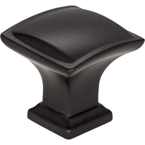 Jeffrey Alexander, Annadale, 1 1/4" Square Knob, Matte Black