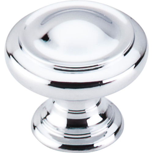 Top Knobs, Nouveau, Dome Knob, 1 1/8" Round Knob, Polished Chrome