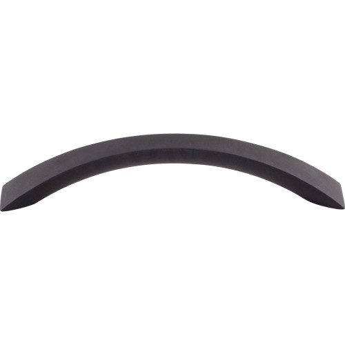 Top Knobs, Nouveau, Crescent Flair, 5 1/16" (128mm) Curved Pull, Flat Black