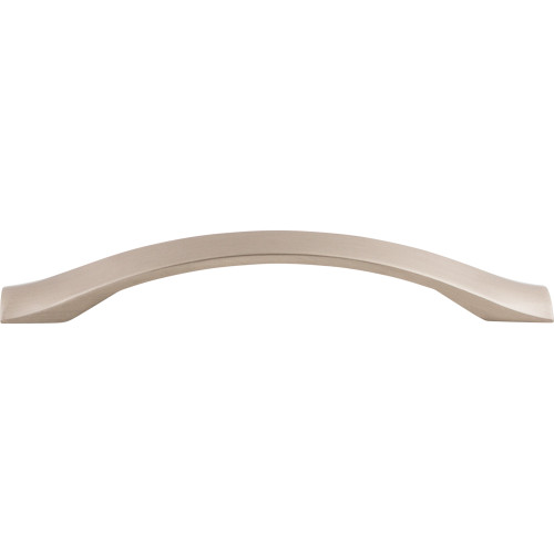 Top Knobs, Nouveau, Crest, 5 1/16" (128mm) Curved Pull, Brushed Satin Nickel