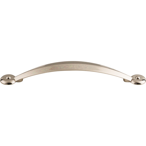 Top Knobs, Dakota, Angle, 5 1/16" (128mm) Curved Pull, Polished Nickel
