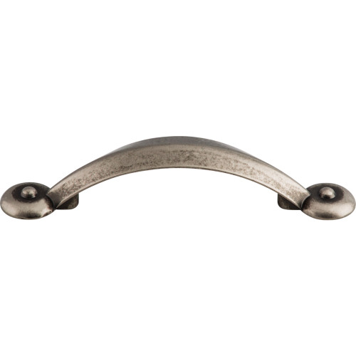 Top Knobs, Dakota, Angle, 3" Curved Pull, Pewter Antique