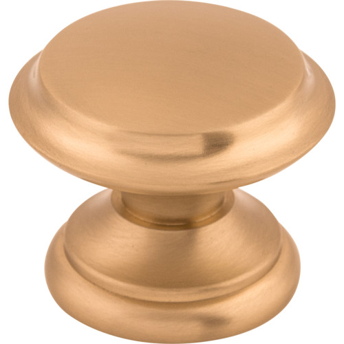 Top Knobs, Dakota, Flat Top, 1 3/8" Round Knob, Brushed Bronze