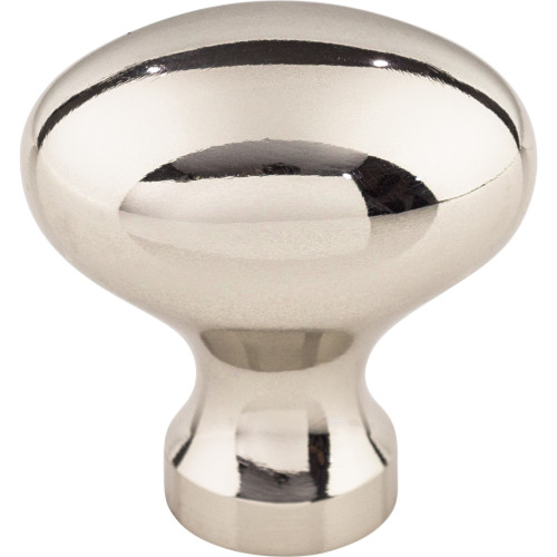 Top Knobs, Asbury, Egg, 1 1/4" Oval Knob, Brushed Satin Nickel