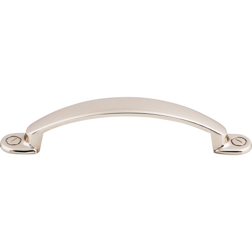 Top Knobs, Asbury, Arendal, 3 3/4" (96mm) Curved Pull, Polished Nickel