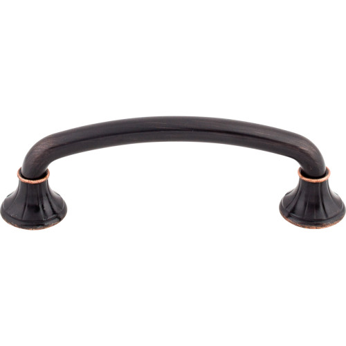 Top Knobs, Edwardian, Lund, 4" Curved Pull, Tuscan Bronze