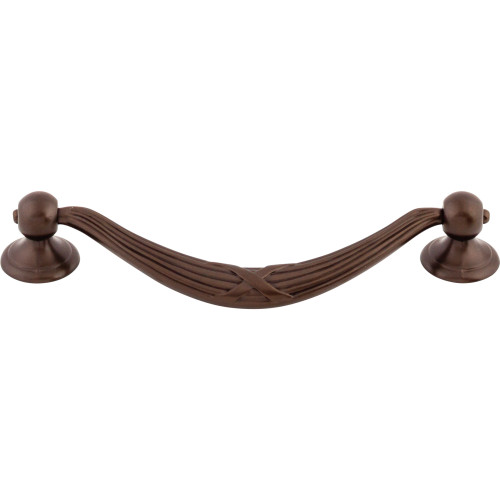 Top Knobs, Edwardian, Ribbon and Reed, 5 1/16" (128mm) Drop Pull, Oil Rubbed Bronze