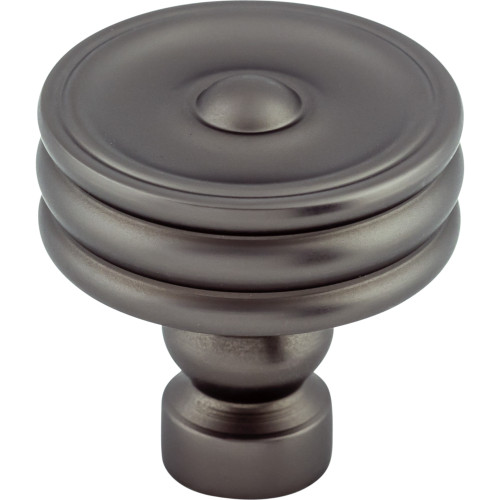 Top Knobs, Devon, Brixton, 1 1/4" Round Knob, Ash Gray