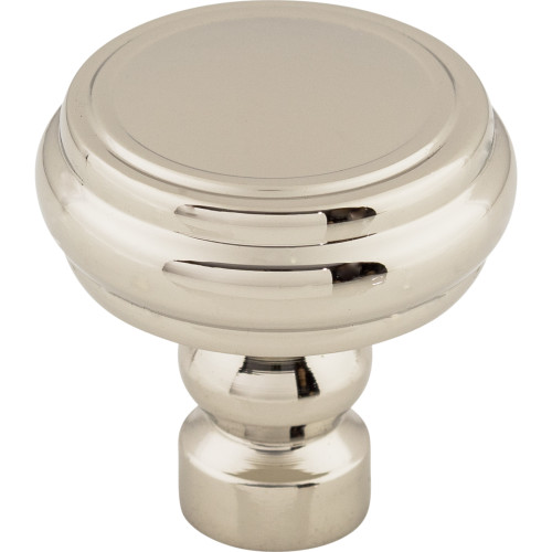 Top Knobs, Devon, Brixton, 1 1/4" Rim Design Round Knob, Polished Nickel