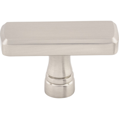 Top Knobs, Devon, Kingsbridge, 1 7/8" Rectangle Knob, Brushed Satin Nickel