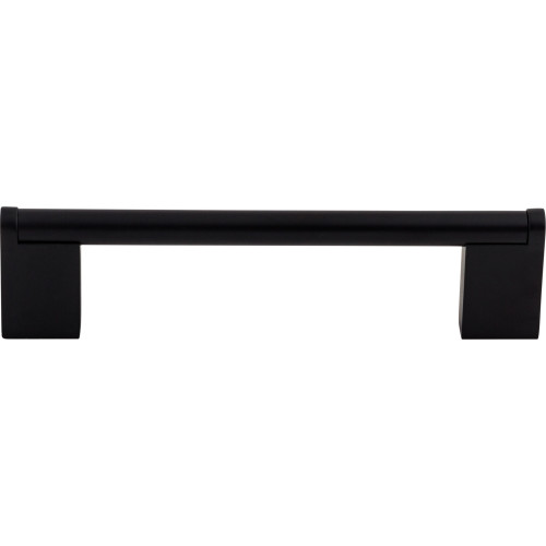 Top Knobs, Bar Pulls, Princetonian, 5 1/16" (128mm) Straight Pull, Flat Black