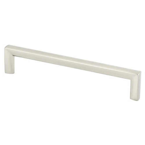 Berenson, Metro, 6 5/16" (160mm) Square Ended Pull, Brushed Nickel