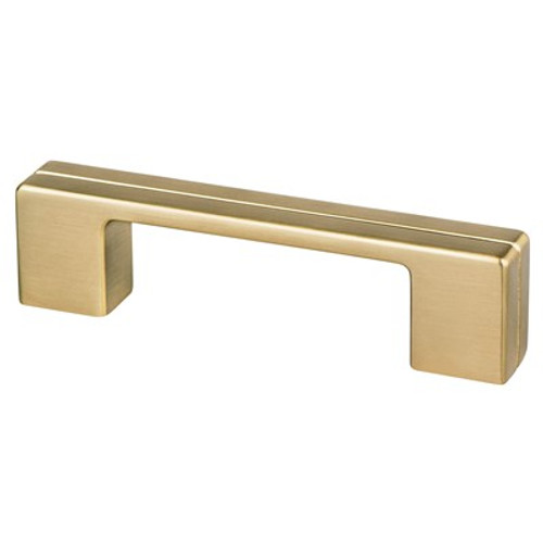 Berenson, Skyline, 3" & 3 3/4" (96mm) Pull, Modern Brushed Gold