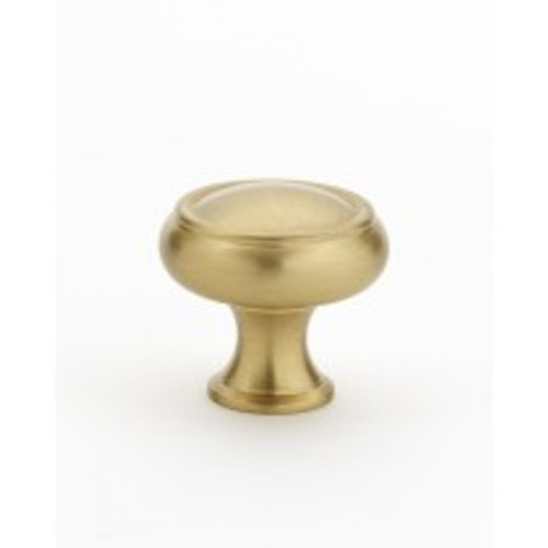 Alno, Charlie's Collection, 1 1/2" Round Knob, Satin Brass