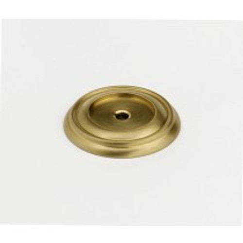 Alno, Charlie's Collection, 1 1/2" Knob Backplate, Satin Brass