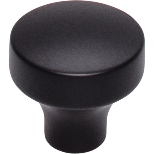 Top Knobs, Lynwood, Kinney, 1 1/4" Round Knob, Flat Black