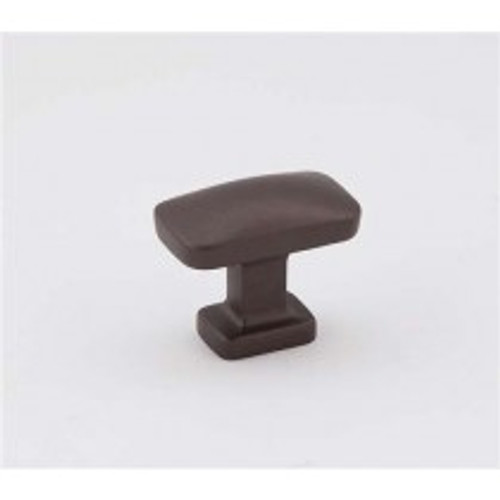 Alno, Cloud, 1 1/4" Rectangle Knob, Chocolate Bronze