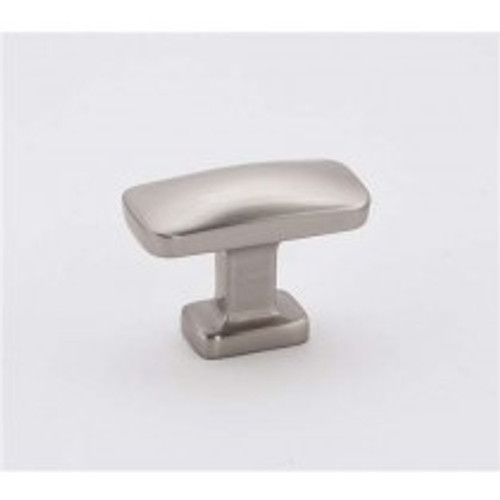 Alno, Cloud, 1 1/2" Rectangle Knob, Satin Nickel