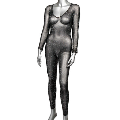 2024 Holiday Sale Radiance Crotchless Full Body Suit - One Size - Black