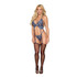 Dreamgirl Bustier and G-String - One Size - Blue