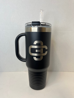 40 oz Black C3 Tumbler with Handle