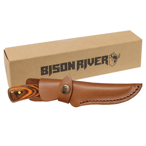 Bison River Fixed Blade Knife with Sheath 7 3/4”